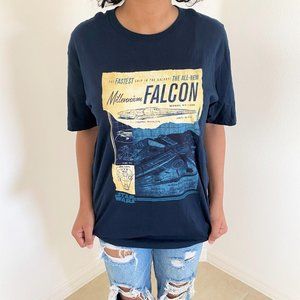 STAR WARS • NWT • Millennium Falcon T-shirt • Blue • Medium
